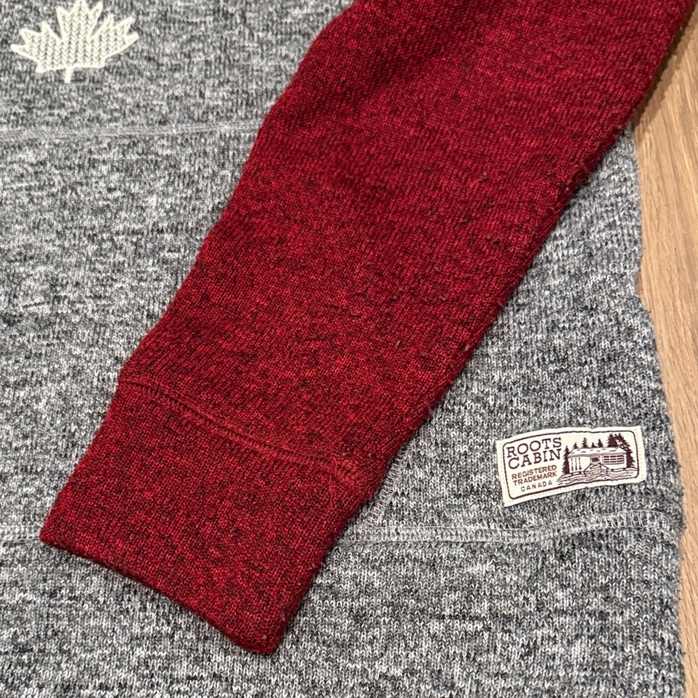 Roots Red and Gray Hoodie - Picture 5 of 6